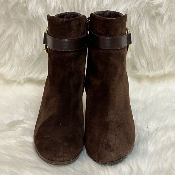 Lauren Ralph Lauren Myla Saude Leather Boots Size 8 B19B - Picture 3 of 8
